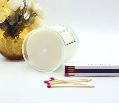 Custom Simple Style Glass Jar Soy Wax Aroma Soya Perfumed Organic Wedding Candles With Aromatherapy