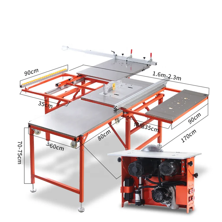 Sliding type scale board fixing device CE certification table saw