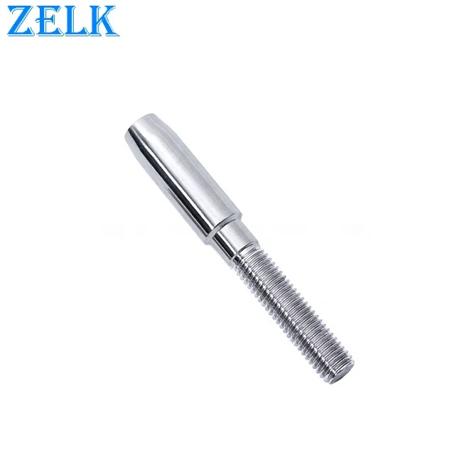 Rigging Hardware SUS304 316 Stainless Steel Right/Left Threaded Swage Stud Terminal