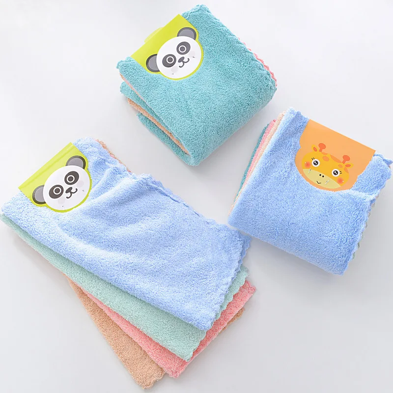Wholesale Microfiber 30x30cm Quick Drying Terry loop Face Towel Face Napkins Cheap Cleaning Cloth Coral Fleece Kitchen Towel