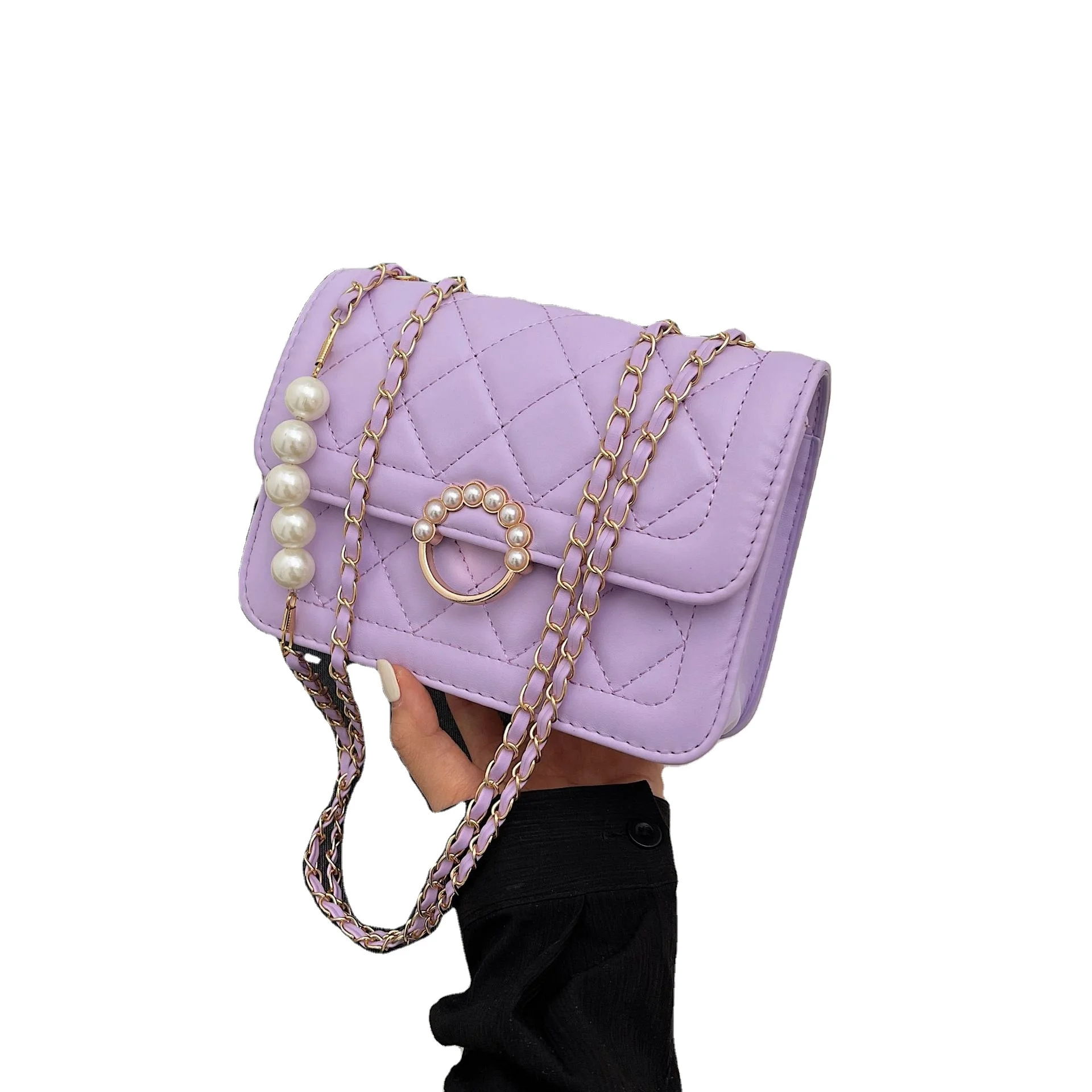 Women s Pearl Messenger Bag Trendy One Shoulder Bag for  Fashion