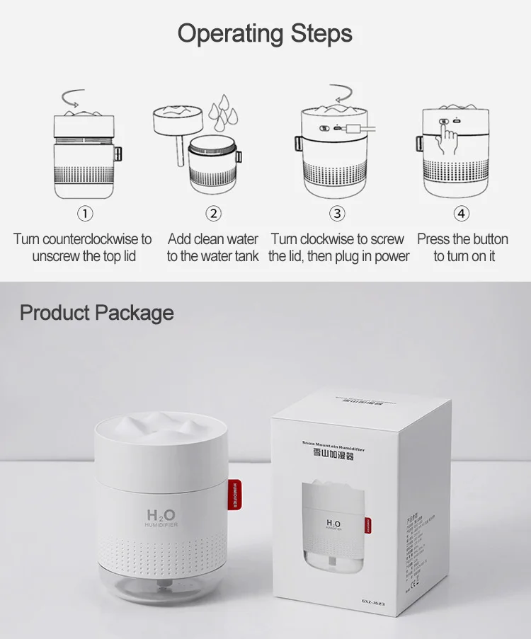 2021 Hot Sale Trending Products 300ml Aroma Diffuser Air Humidifier Mini Portable Cool Mist Ultrasonic Atomizer USB Humidifier