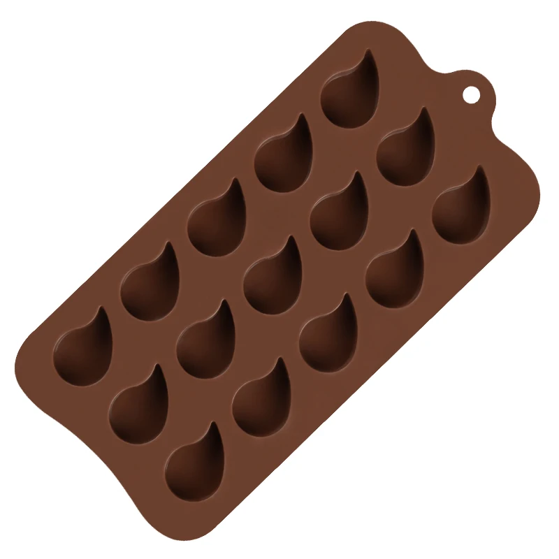 Droplet Shape Chocolate Molds 3D Candy Gummy Chocolate Silicone Mold Dessert Mold DIY Baking