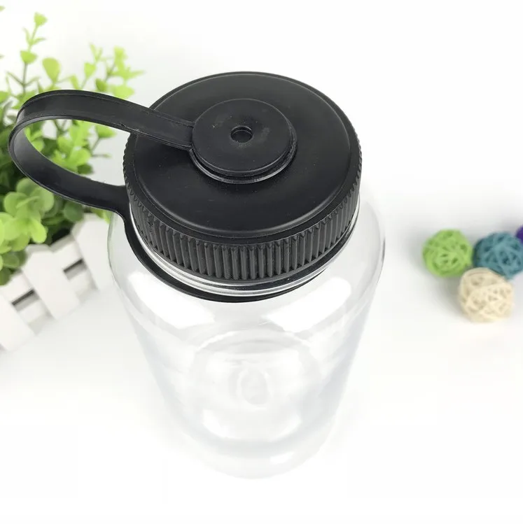 custom 1 Litre Wide Mouth Eco BPA Plastic With sealed lid Sports Water Bottle