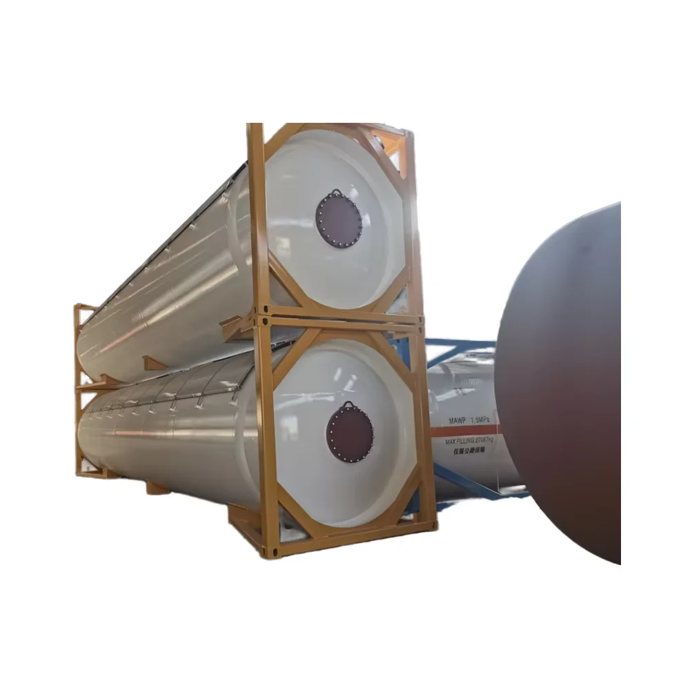 ISO 40FT T50 Tank Container for LPG Liquefied Natural Gas Transportation with BV LR Certificates with 51.8m3 volume