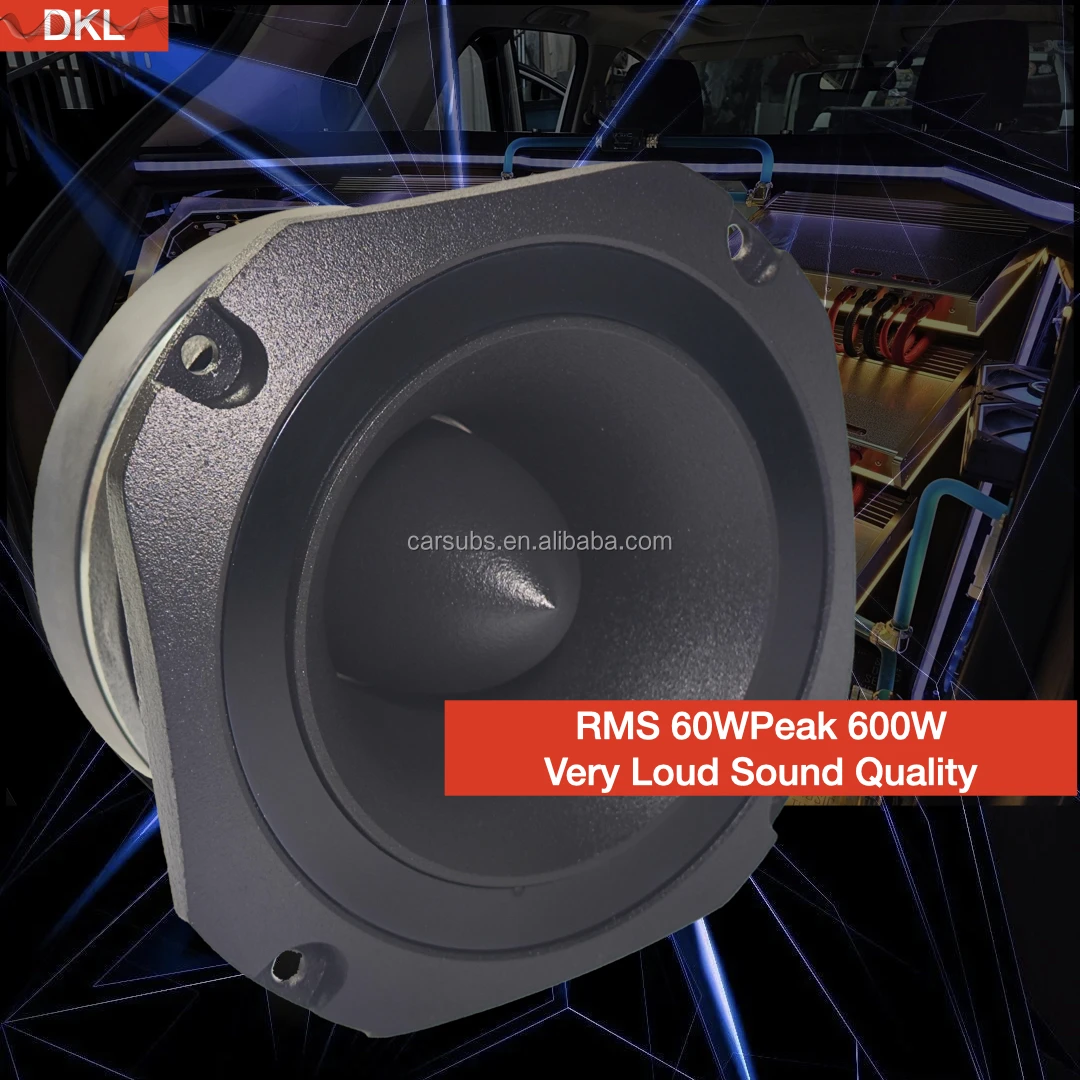 Sound quality 4 inch Car horn Tweeter RMS 60W  Peak 600W Aluminium Alloy Body SPL Subwoofer 100DB Car Tweeter Speakers