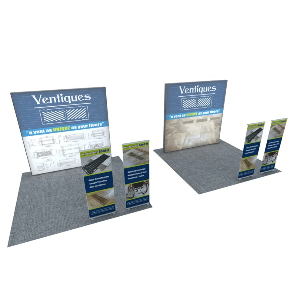 Detian Display back lit wall fast light box SEG frame less light box exhibition display wall