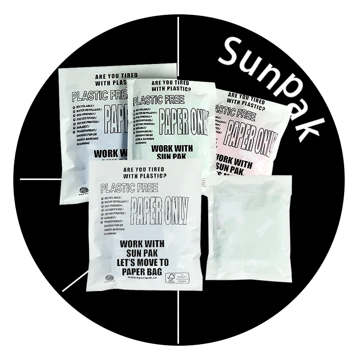 Sunpak GRS Recyclable paper bag Waterproof Clothing Packaging Bags