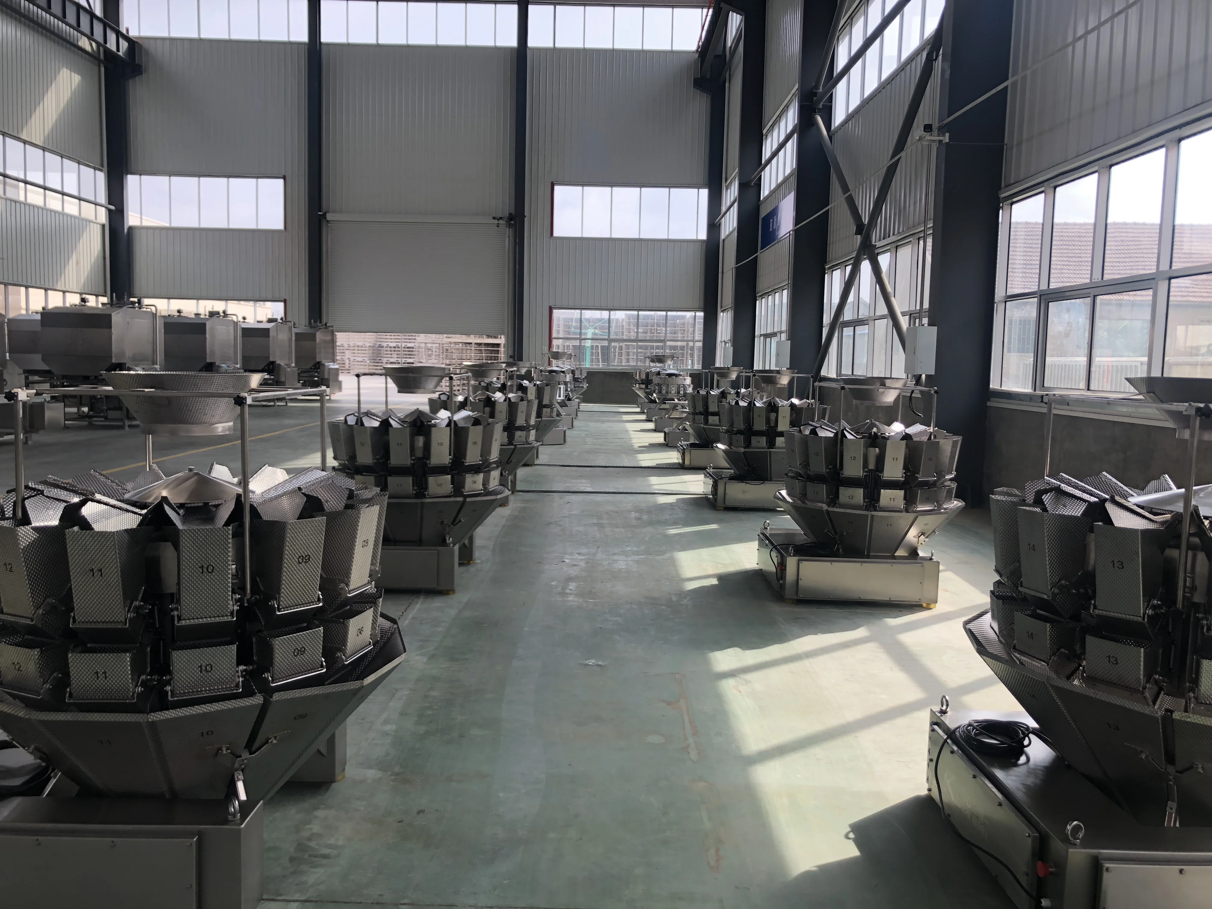 Automatic 14 Head Touch Screen Multi Head Weigher Combination Packing Machine Multihead Weigher
