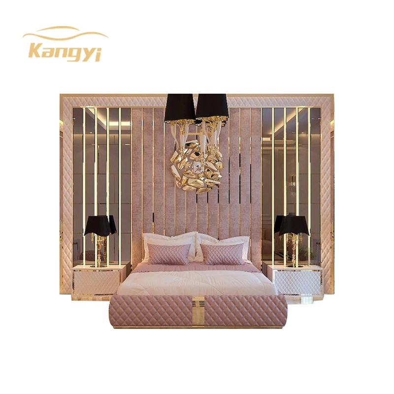 Wood king size bed wholesale set design headboard modern bedroom furniture sets