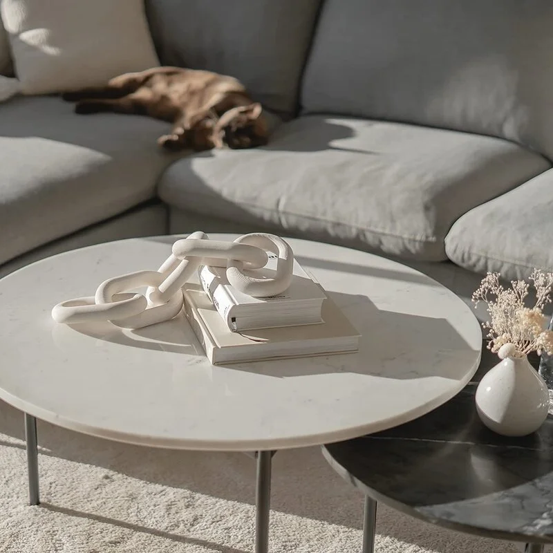 White Decor Bead Garland With Tassels Wooden Home Decoration Loop Hand-woven Rope Decorative Pieces Wood Chain Link