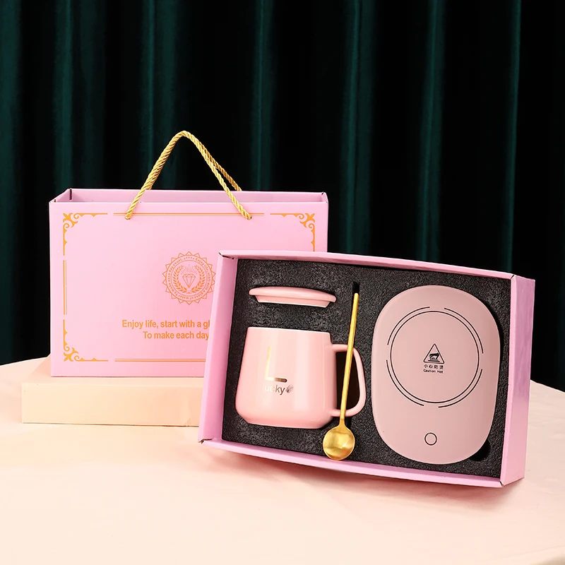 electric cup cupporcelain mugs coffee coaster ceramic mug warmer with 55 degree thermostat intelligent heat porcelain cup