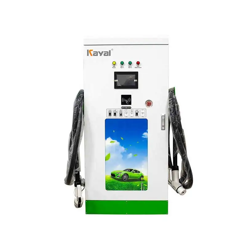KAYAL portable power station electric car ev charger 50kw chademo ev charging station with advertisement