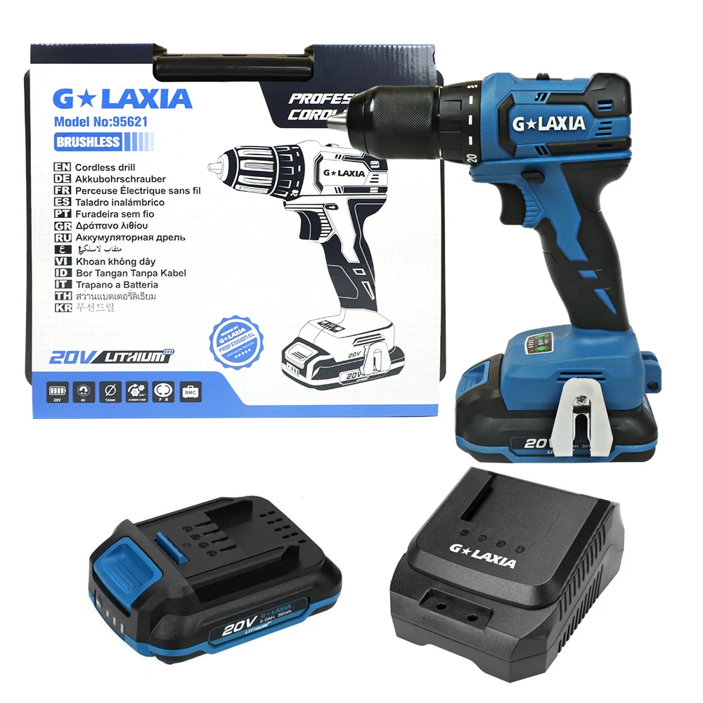 Galaxia 20V Brushless 10mm chuck Cordless Dual Speed Drill