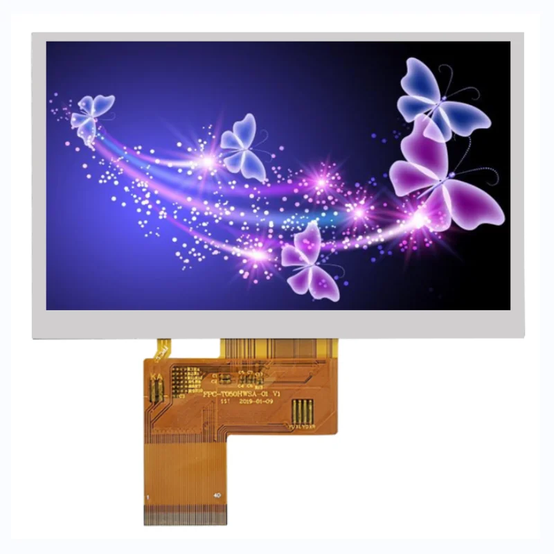 OEM & ODM ЖК-модуль 800*480 5 ', автомобильный GPS-навигатор, ЖК-экран, панель RGB TTL 5-дюймовый ipsTFT-модуль ЖК-дисплея