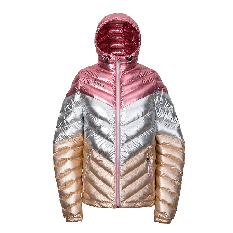Check Padded Jacket Long Big Excellent Winter Custom Winter Coat For Woman