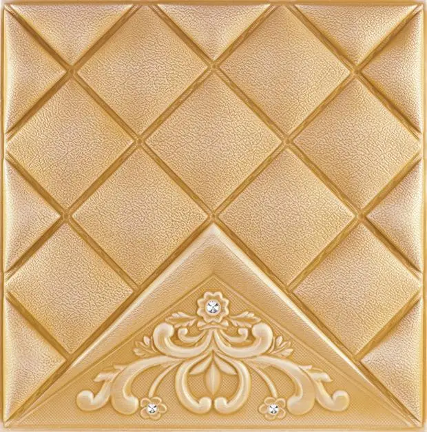 
fashion fireproof 3d leather wall tiles for interior decoration 