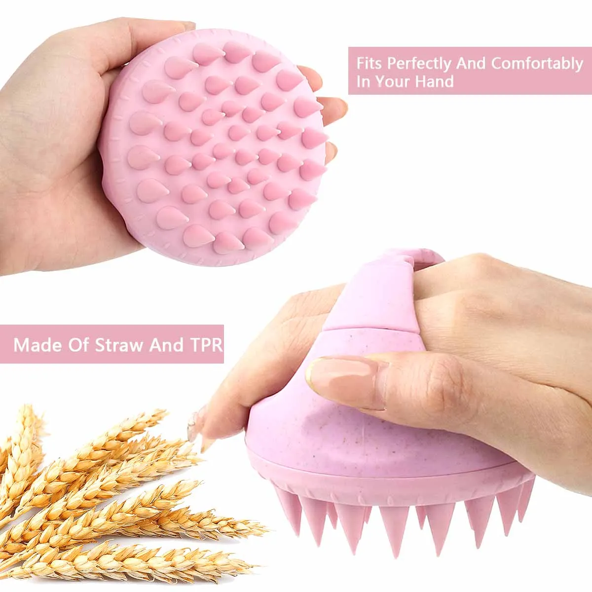 New product Massage Shampoo Brush Soft Hair Shower Brush Wet Dry Shower Comb Comfortable Pet Shower Brush Children