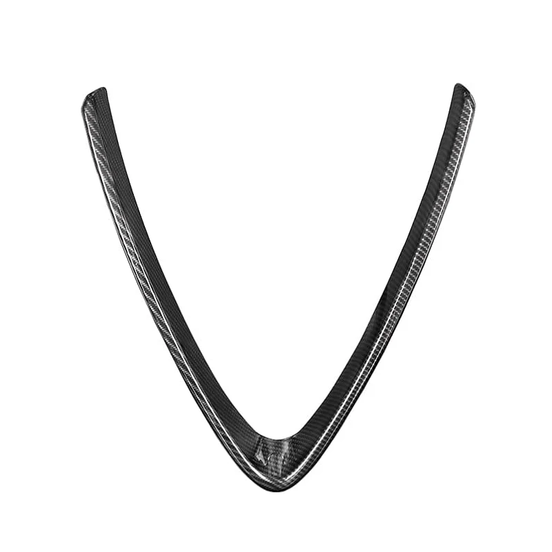 ES Carbon fiber Front Center Grille V-shaped Decorative Strip FOR Alfa Romeo Stelvio 2015-2021 carbon fiber accessories