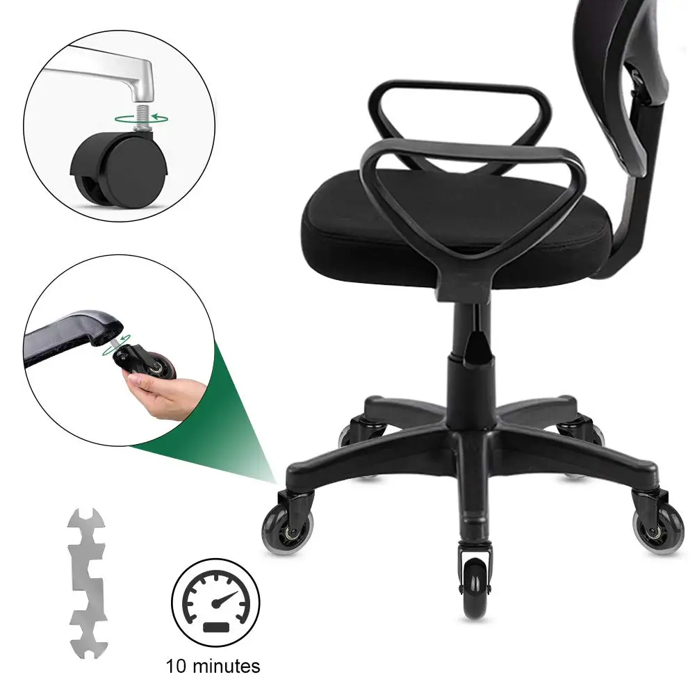 Office Chair Caster Wheels Replacement Best Black 2.5 Inch with lock Chair Wheels