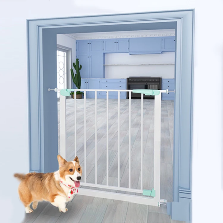 Iron Baby Safety Gate Fence Child Stair Door Barrier User Friendly Design High Strength Material For Kids Protection