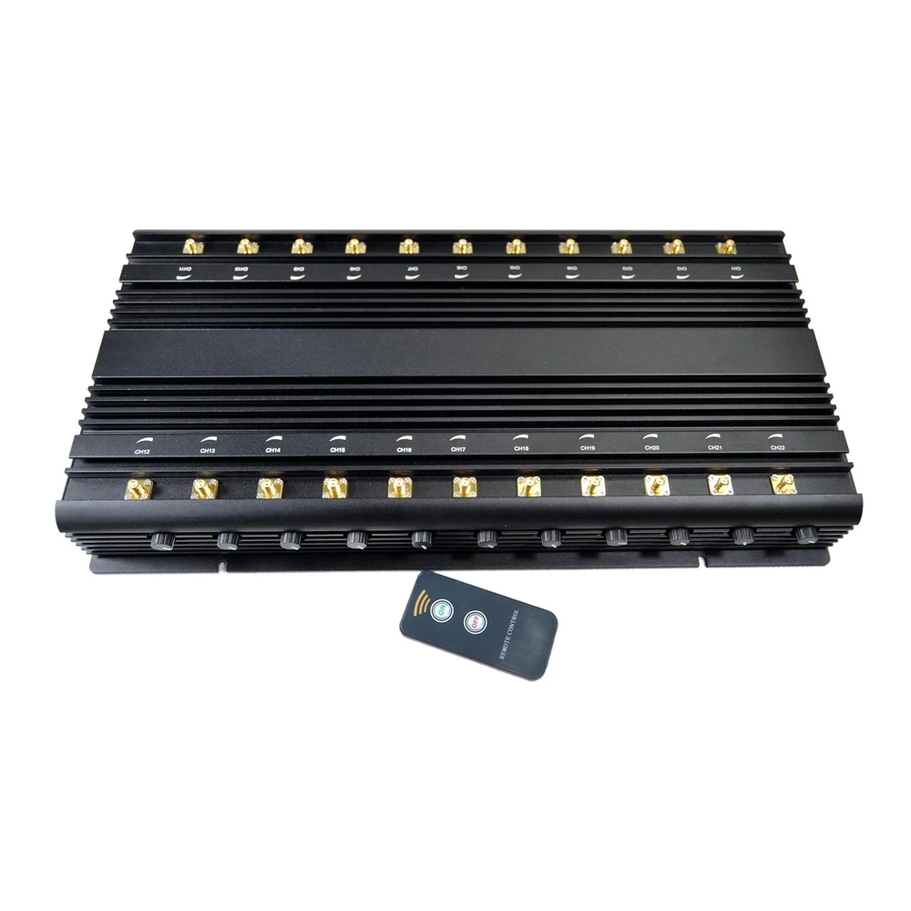 22 Channels Desktop VHF UHF GSM CDMA LTE 2G 3G 4G 5G Lojack GPS Customized Signal Detector Device