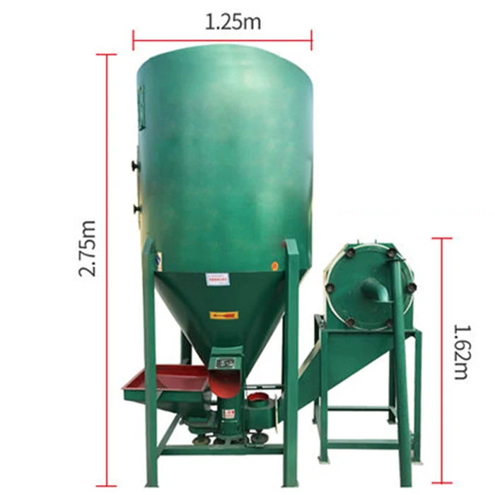
Poultry Feed Crushing and Mixing Machine Vertical grain mixer Feed Crusher and Mixer price 