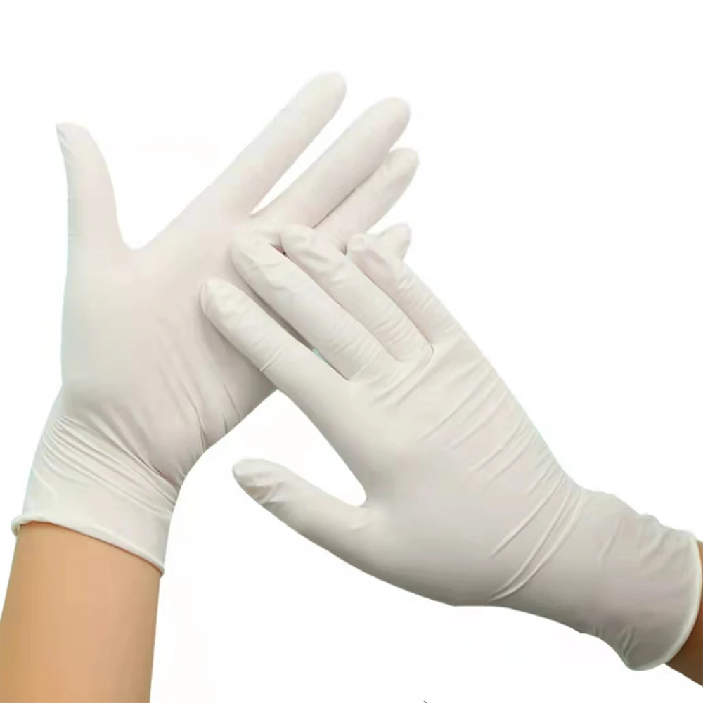 latex gloves wholesale non sterile tattoo supply or kitchen gloves disposable latex  box of 100 logo personalize latex gloves