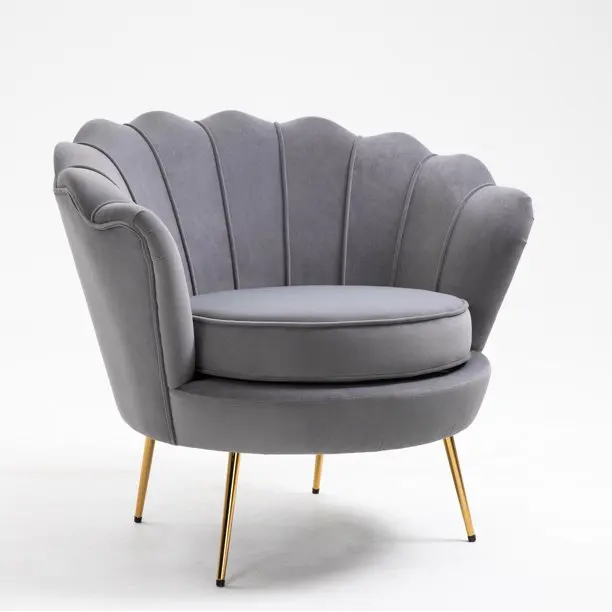 Mid Century Upholstery Fabric Recliner Velvet Sofa Chair