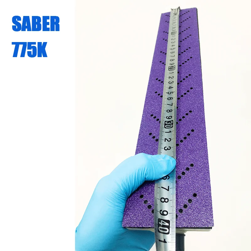 70x400mm multiholes  abrasive strip 70x420mm 14holes purple sanding sandpaper ceramic film basement  anti broken