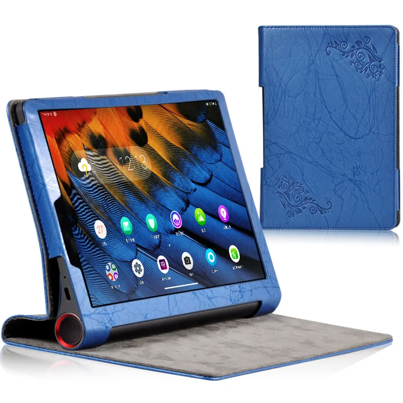 Smart Case For Lenovo Yoga Tab5 Tab 5 YT-X705 10.1 Inch PU Leather Print Flip Cover Slim Tablet Stand Protector Shell X705 Case