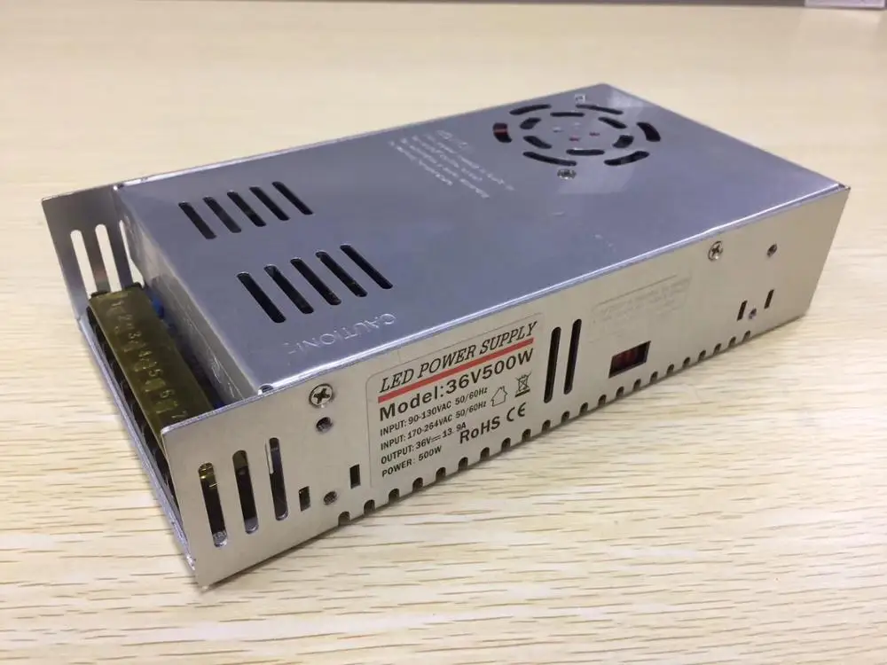 500W 480W  12V 24V 36V 48V 60V 40A 20A 13.3A 10A 8A LED Power Supply
