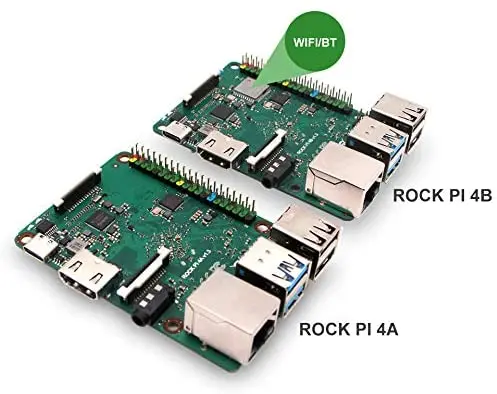 Rock PI 4B V1.4 Rockchip RK3399 Cortex Six Core SBC/Single Board Computer Compatible with Official Raspberry Pi Display