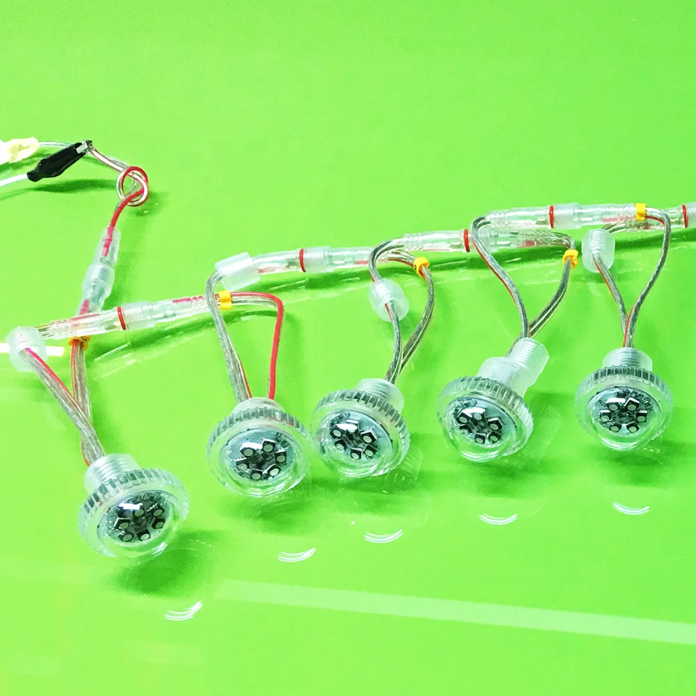 hot sale 26mm AC24v auto program rgb amusement cabochon funfair amusement rides lights