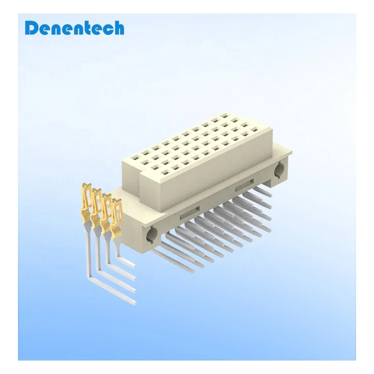 Hot selling 2.54mm Female Quad Row Right Angle DIP DIN 41612 connector for PCB