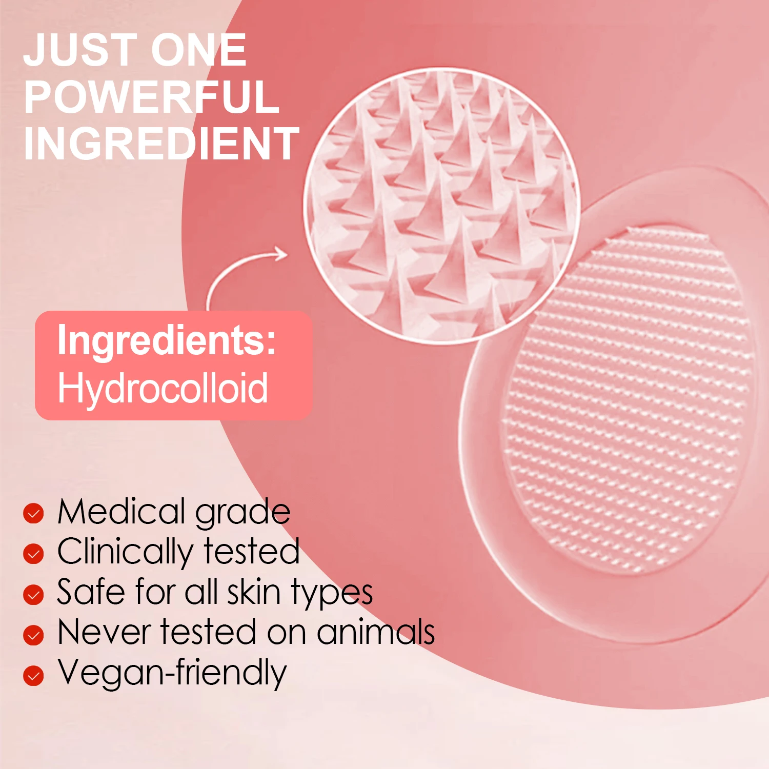 Private Label Hydrocolloid Acne Pimple Patch for Covering Zits and Blemishes