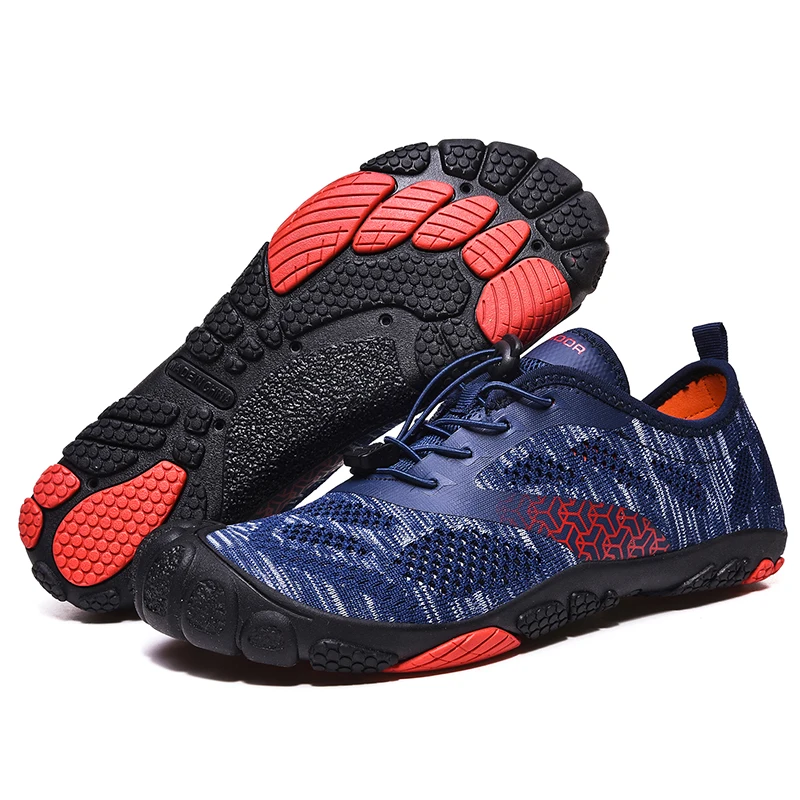 Летние акватуфли с пятью пальцами для воды и пляжа, спортивные босоножки, быстросохнущие акватуфли для мальчиков, пляжная обувь для кемпинга