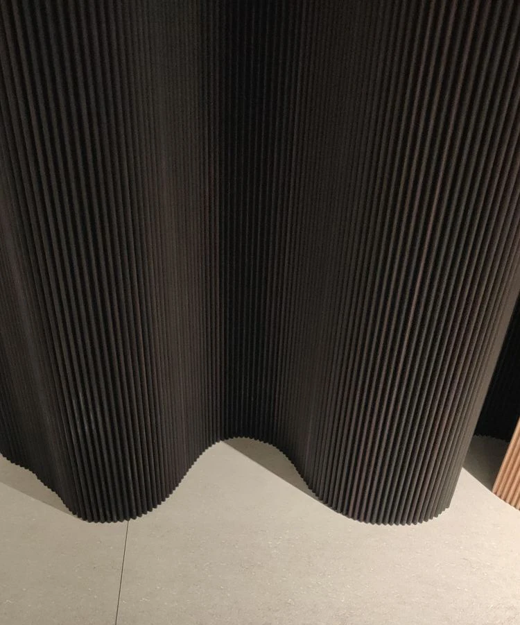 3D  Flexible  Fluted Mdf Wave Wall Panel Building Materials Carved Decorative Mdf Panels Decoration