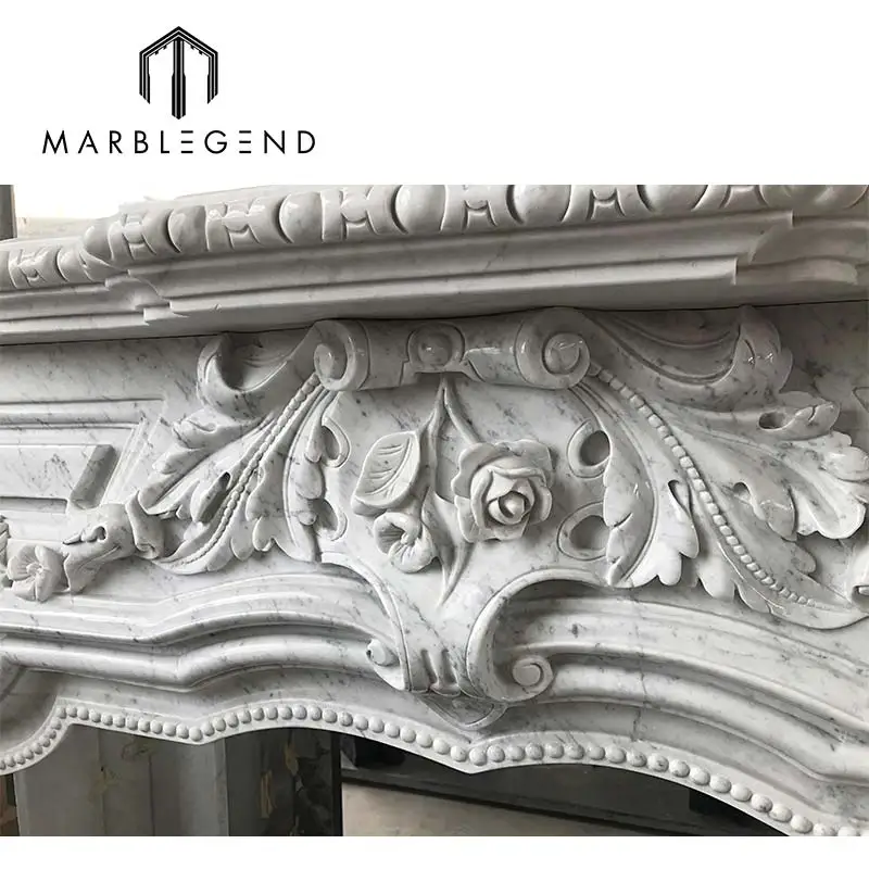 European style well polished natural manufacturer italian stone fireplace mantel designs hand carved marble fireplace frame