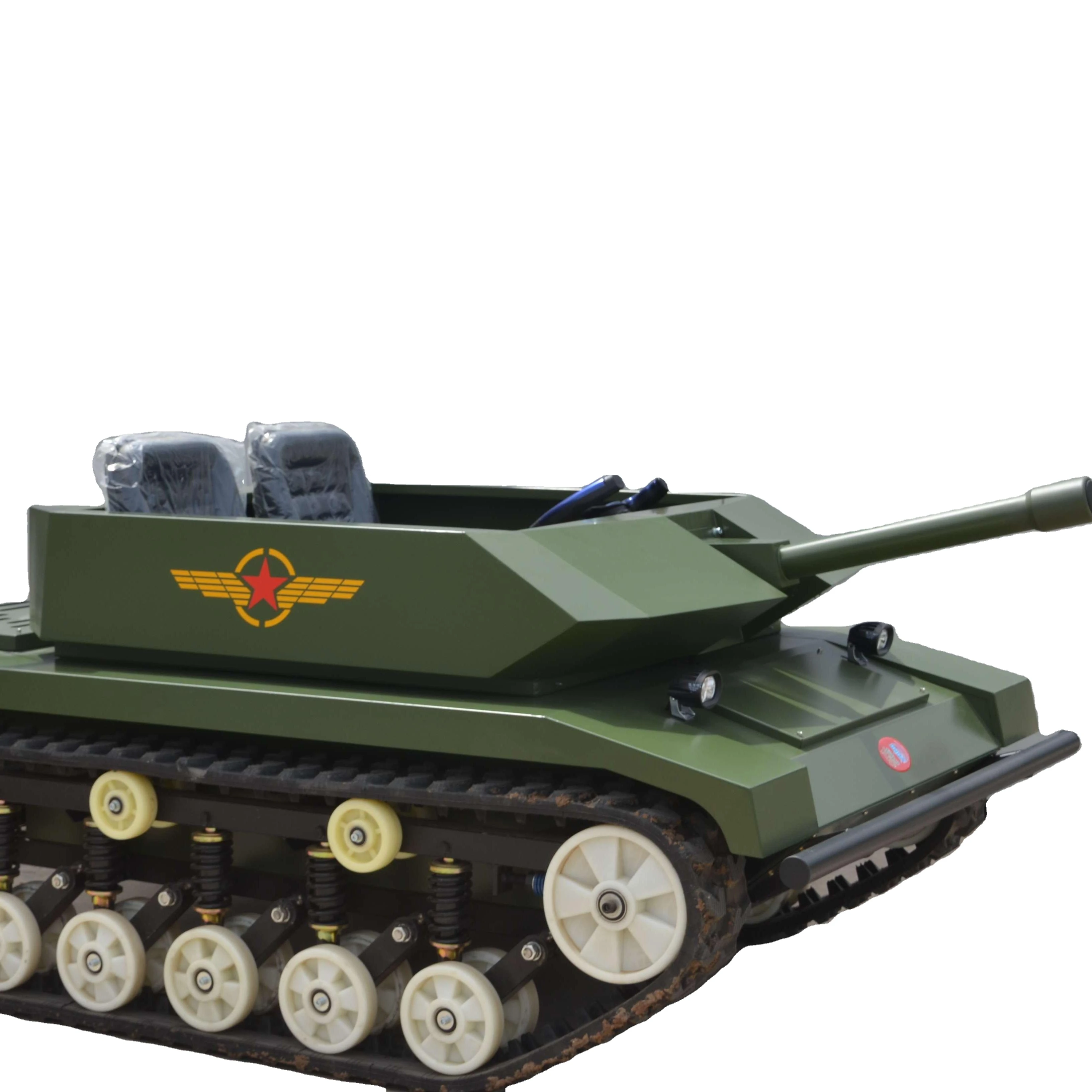 Electric Crawler Go Cart Snow Rubber Track Tank Buggy Dune Tank AVT-T02