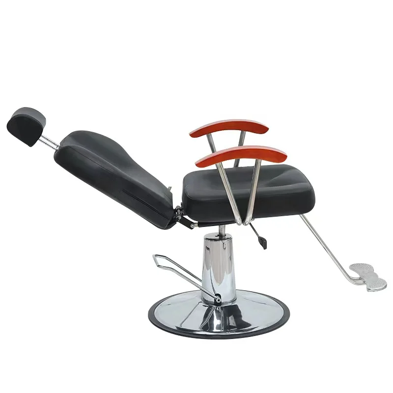 Beauty Barbershop Antique Salon Equipment and Furniture Hair Saloon Chairs Metal Barber Chair Leather Style Chair
