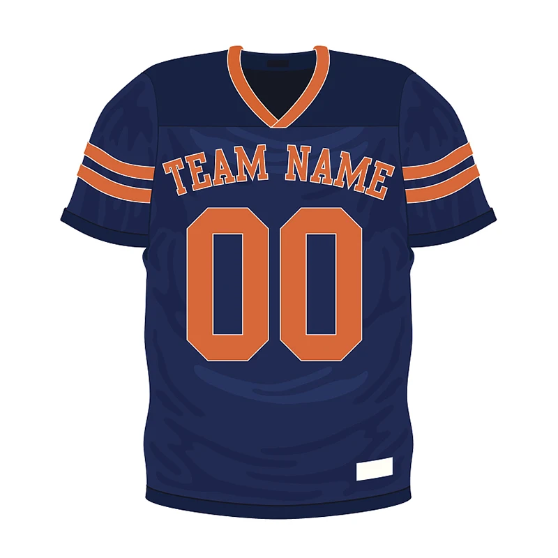 Design Your Own Logo Team Name Sublimated Print Made American Football Jersey Mesh Uniform Shirts