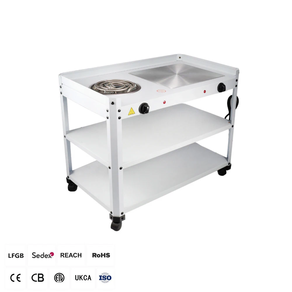 Электрическая плита с двумя горелками, прочная Двухступенчатая электрическая плита, горелка с 2 полками