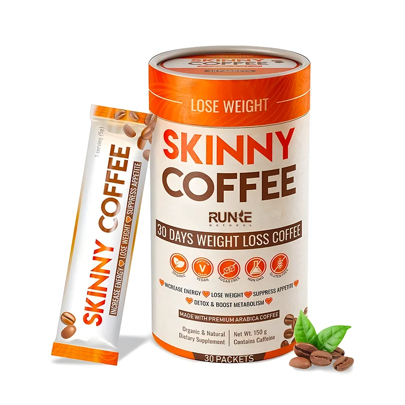Manufacture Supply  Fat Burn Coffee Powder Immune Support Boost Metabolism Suppress Appetite Reduces Bloating Slimming Coffee