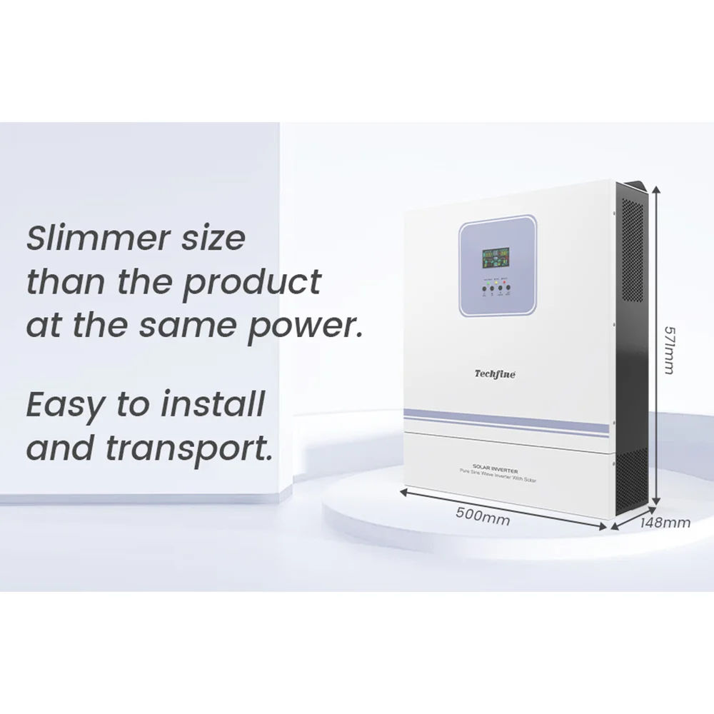 Double MPPT 11000w Solar Power Inverter 11kw 10kw Hybrid Inverter Dual AC Output with Parallel function up to 9 units