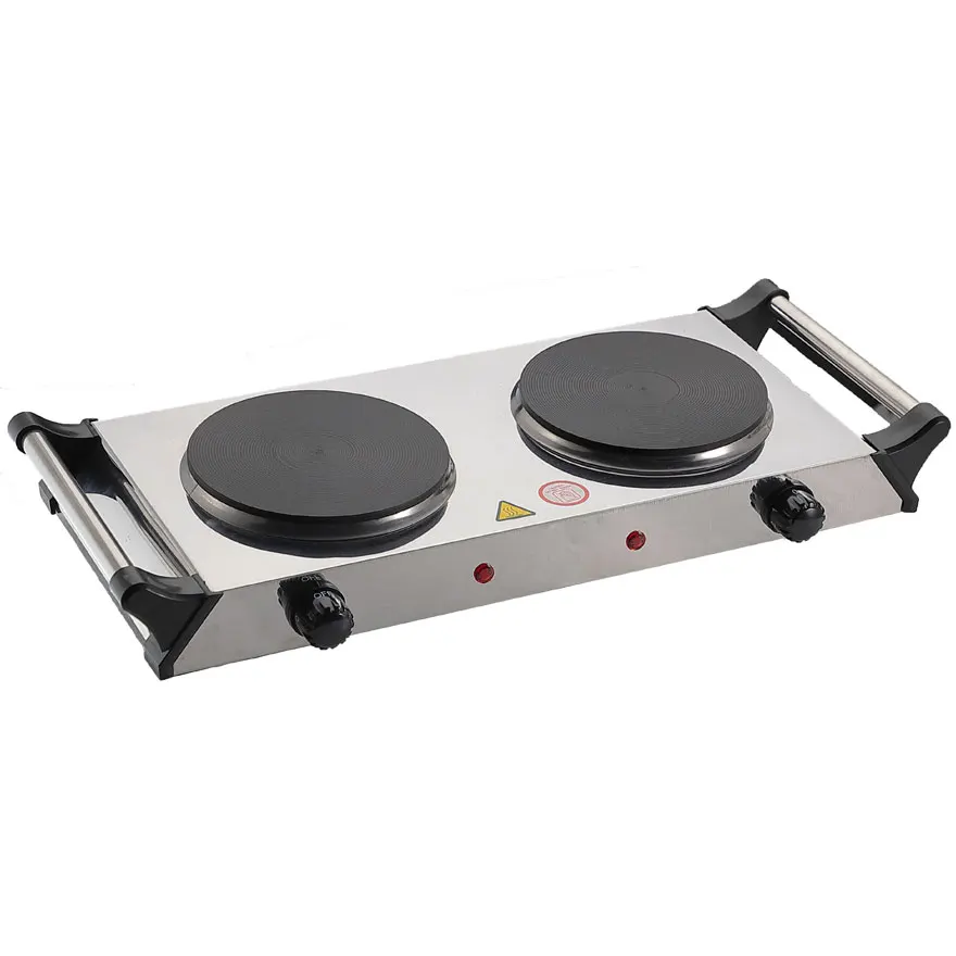 Double Electric Hot Plate with Handles Profession High Power