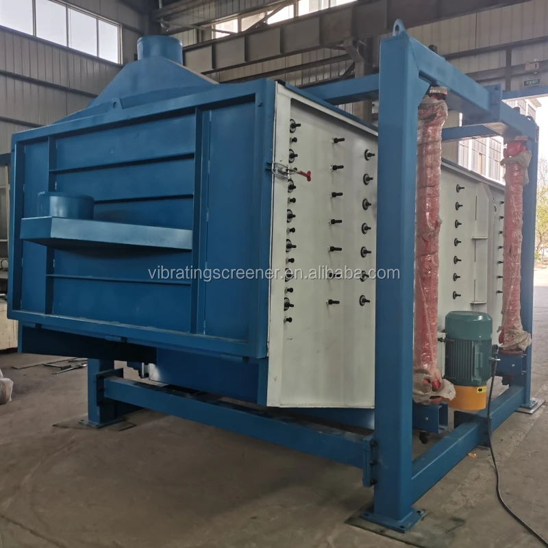 square gyratory vibration sieve for charcoal coke activated carbon crumb rubber Distillers Grains feed meal