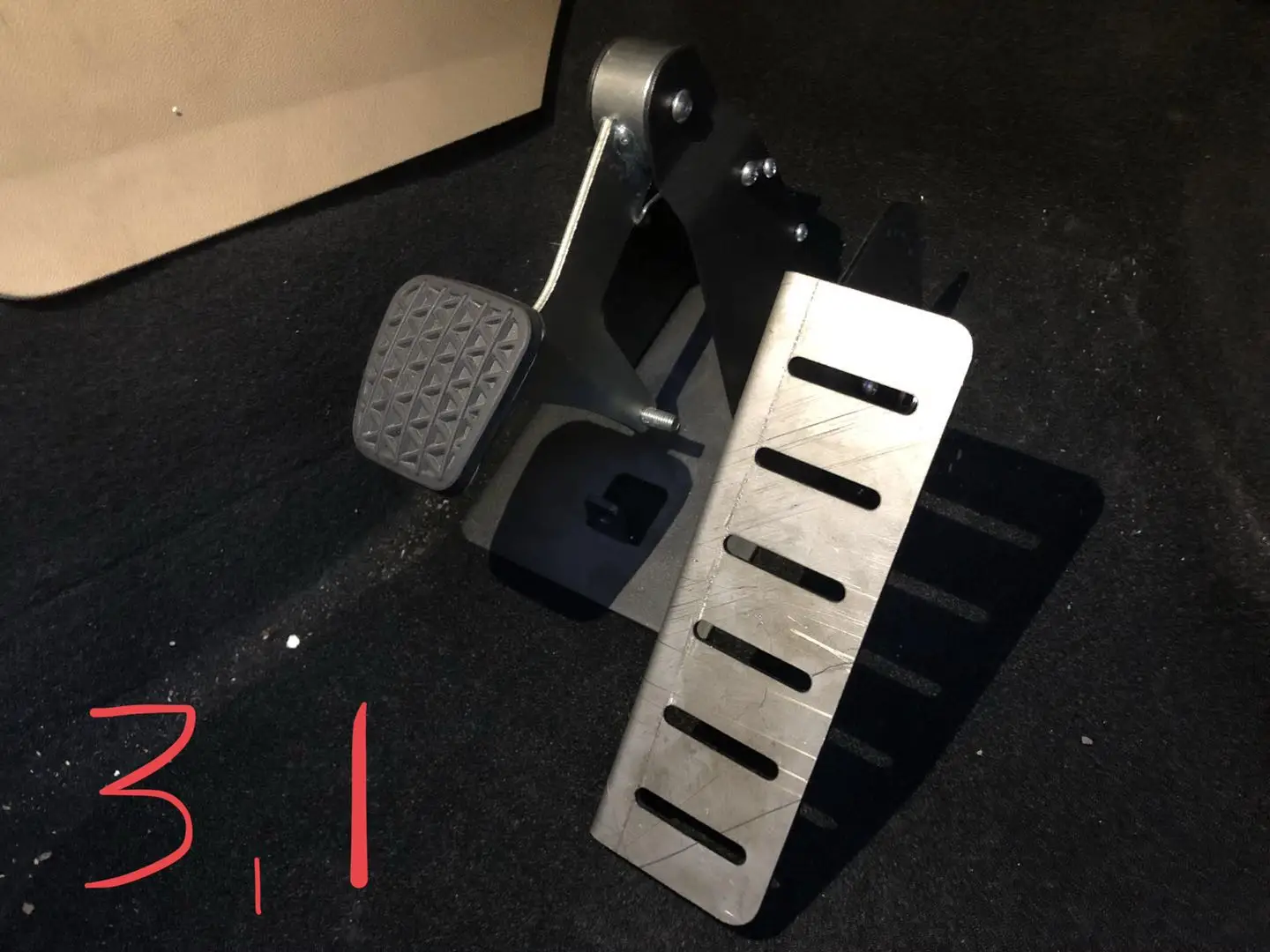 dual brake for driving training car