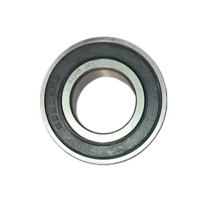 Low Friction and Heat Generation Deep Groove Ball Bearing 62205 25*52*15mm for Electric Motors and Generators