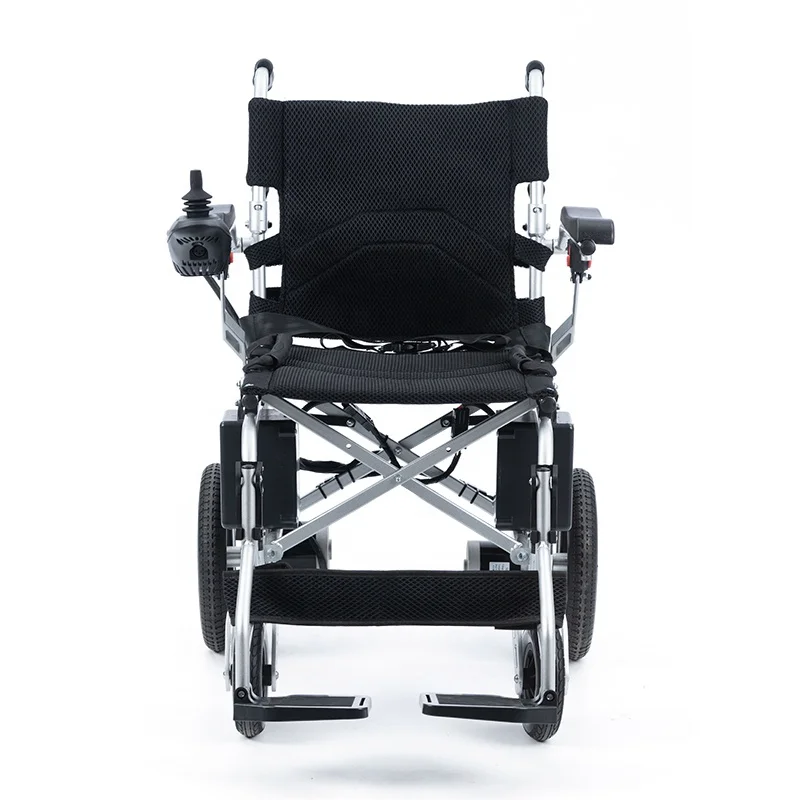 Cheap Foldable Strong Steel Frame Handicapped Wheelchair Household The Elderly Disabled Care Easy Control Electric Wheelchair